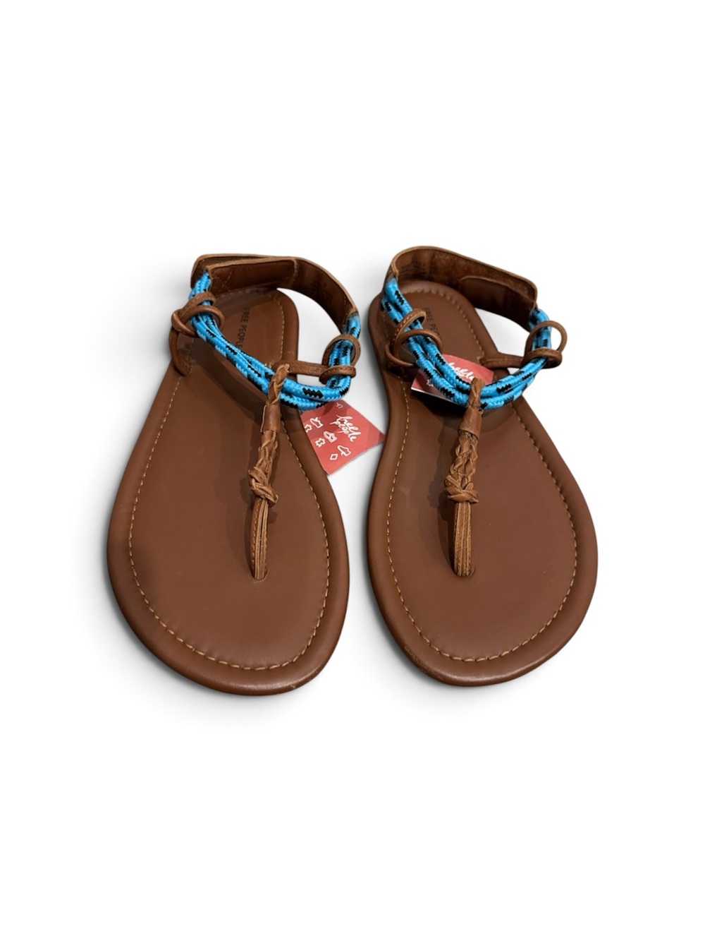 NWT Free People Island Hopping sandal brown turquoise festival vacation boho 9